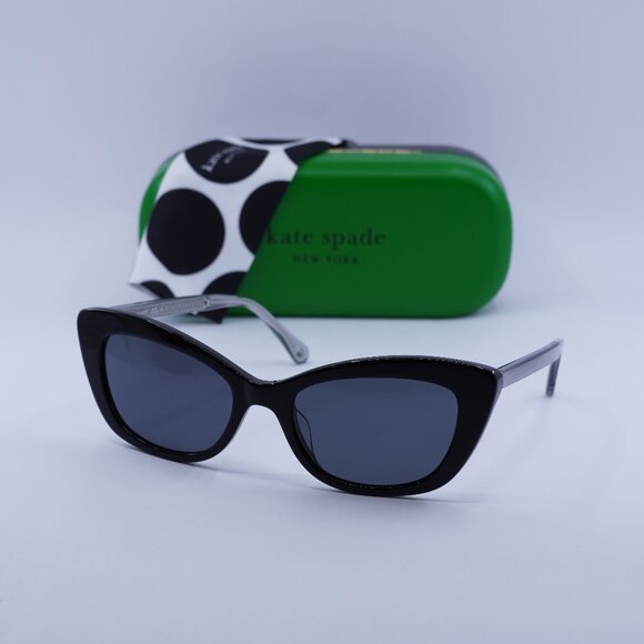 Kate Spade MERIDA/G/S 0807 IR Cat Eye Sunglasses – Black/Grey main image 9